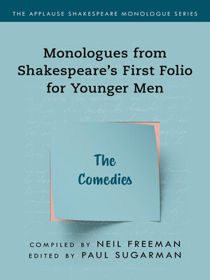cover image of Monologues from Shakespeare's First Folio for Younger Men